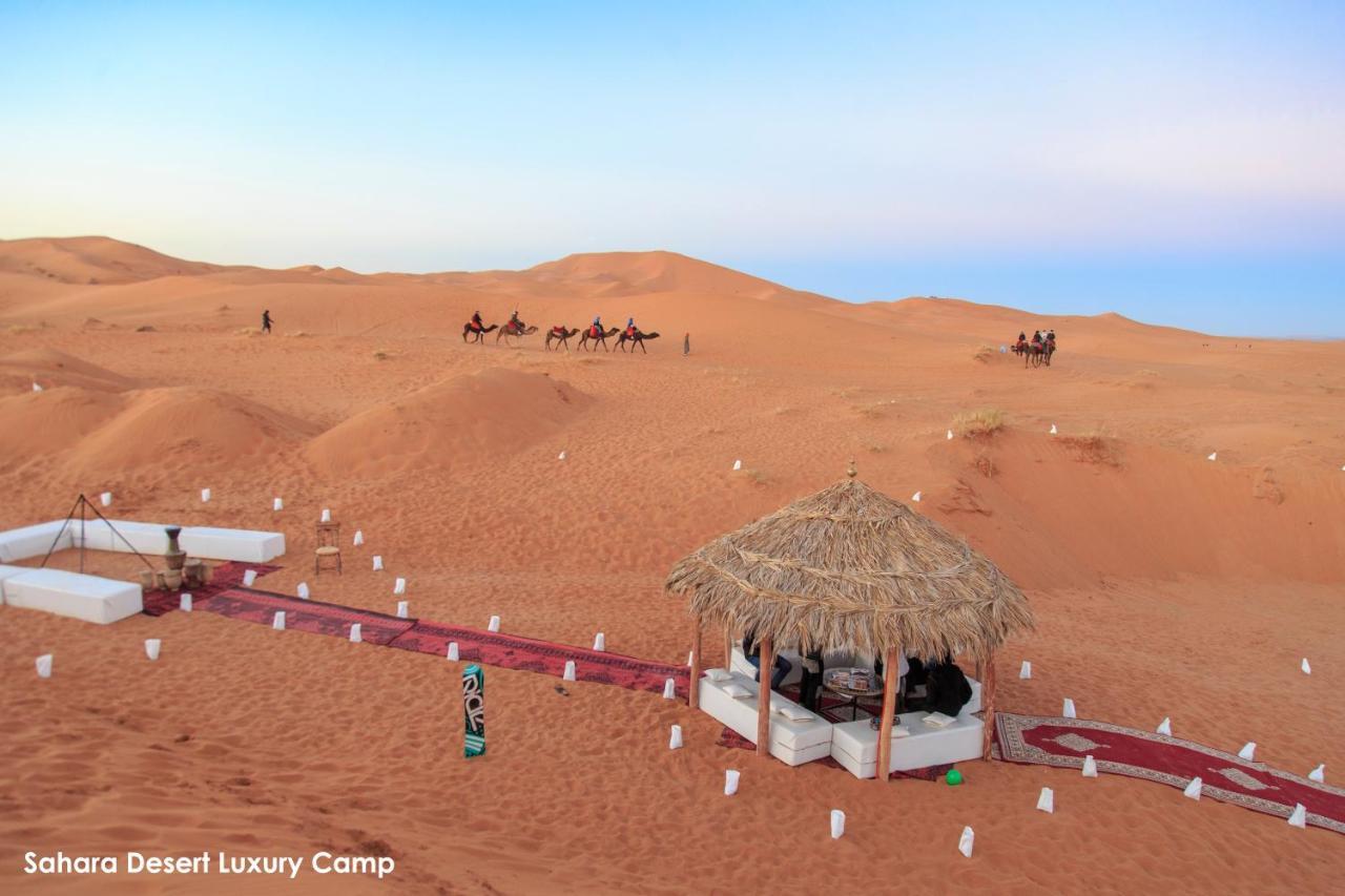 Sahara Desert Luxury Camp เมอร์ซูกา ภายนอก รูปภาพ