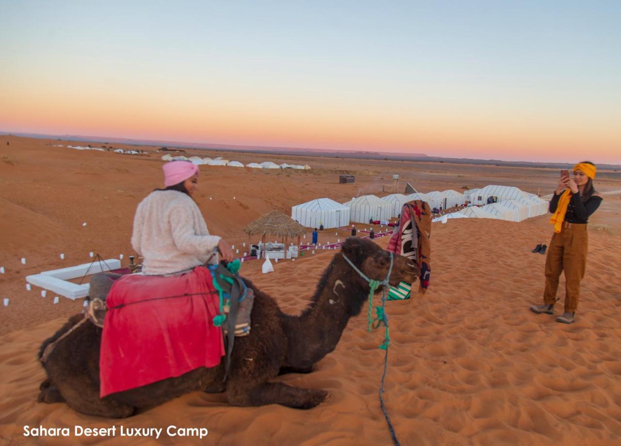 Sahara Desert Luxury Camp เมอร์ซูกา ภายนอก รูปภาพ